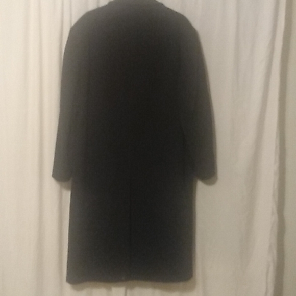 Lauren Ralph Lauren mens Cashmere and Wool Overcoat Top Coat Lined Black Sz 46 R - Picture 5 of 9